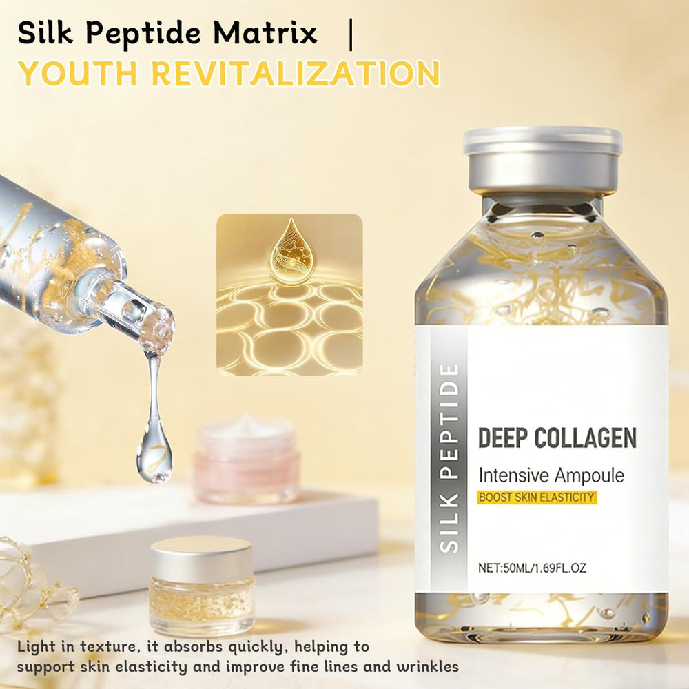 Generic Silk Peptide Intensive Lifting Ampoule cap-side close-up illustrating precise dosing for targeted care.