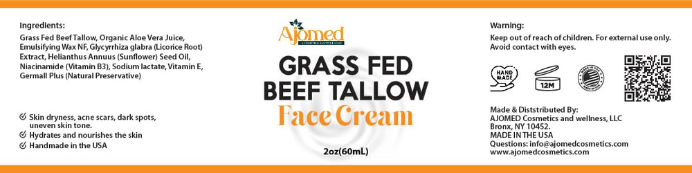 Generic Tallow Face Moisturizer leaves skin soft after cleansing.