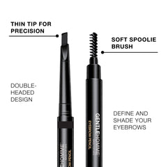 Gentlehomme eyebrow pencil creates natural, defined brows.