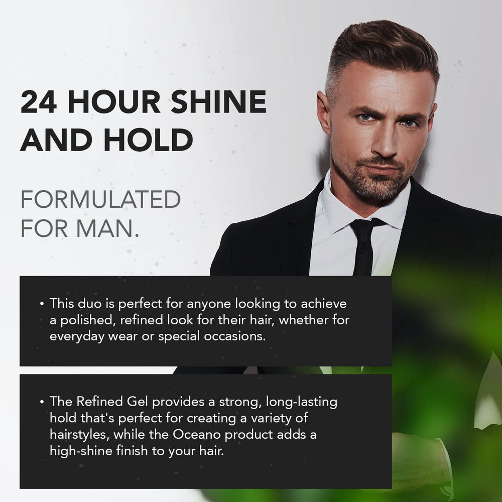 Two-pack display showcases versatile grooming option for modern men.