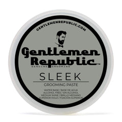 Gentlemen Republic Sleek Paste bottle front demonstrates a compact styling solution for daily wear