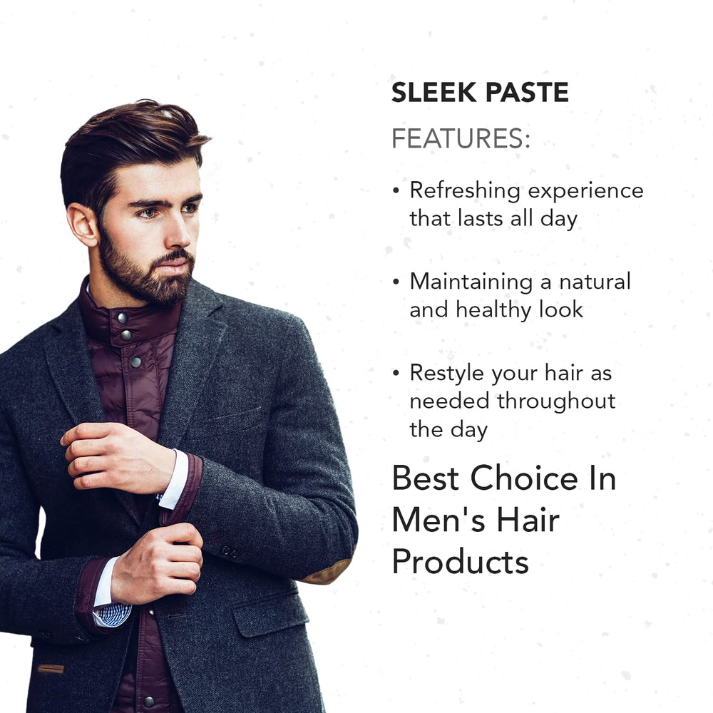 Gentlemen Republic Sleek Paste product display highlights premium USA-made formula
