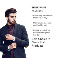 Gentlemen Republic Sleek Paste product display highlights premium USA-made formula
