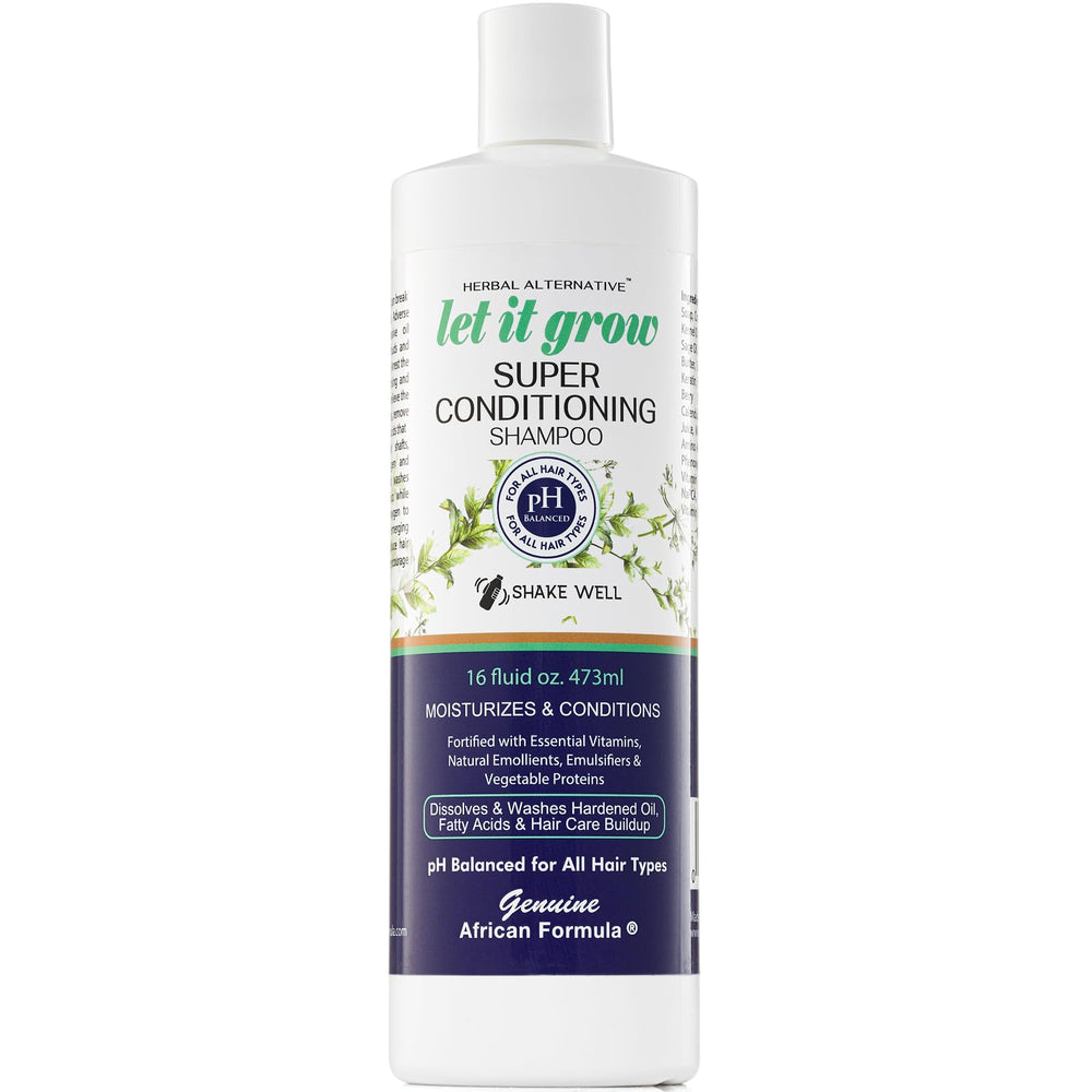 Let-It-Grow Shampoo natural ingredients close-up for nourishing care