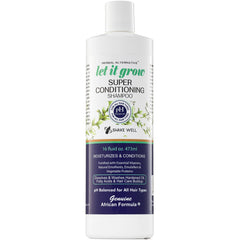 Let-It-Grow Shampoo natural ingredients close-up for nourishing care