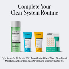 Geologie Acne Control Face Wash dermatologist-tested formula supports clearer skin