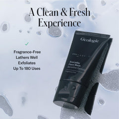 Geologie Daily Face Wash 2-pack packaging shows value and convenience.