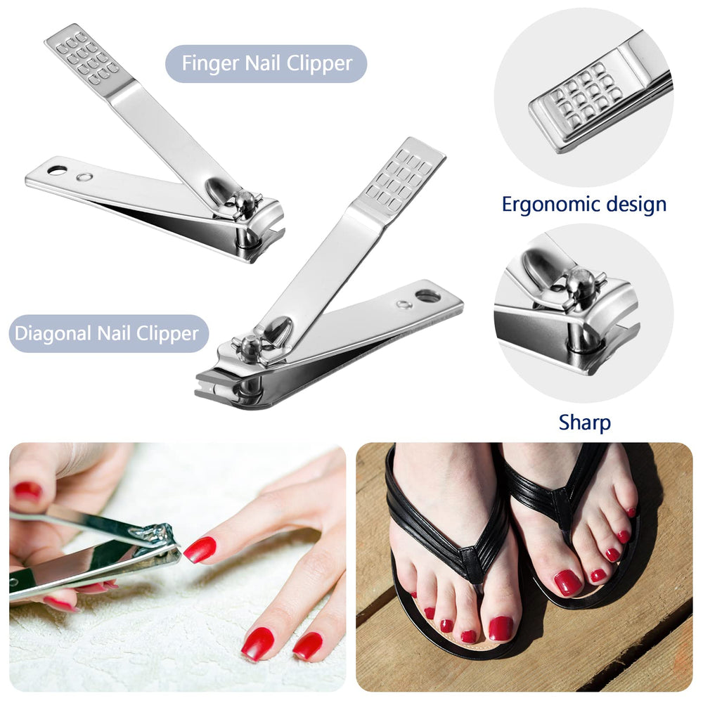 Geosar 8-tools set covers natural thick and ingrown nails.