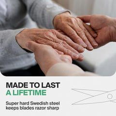 GERMANIKURE Narrow tip detail enables precise hangnail removal in tight spaces.