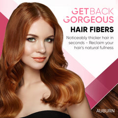 Get Back Gorgeous Auburn fibers provide thicker, fuller-looking hair.