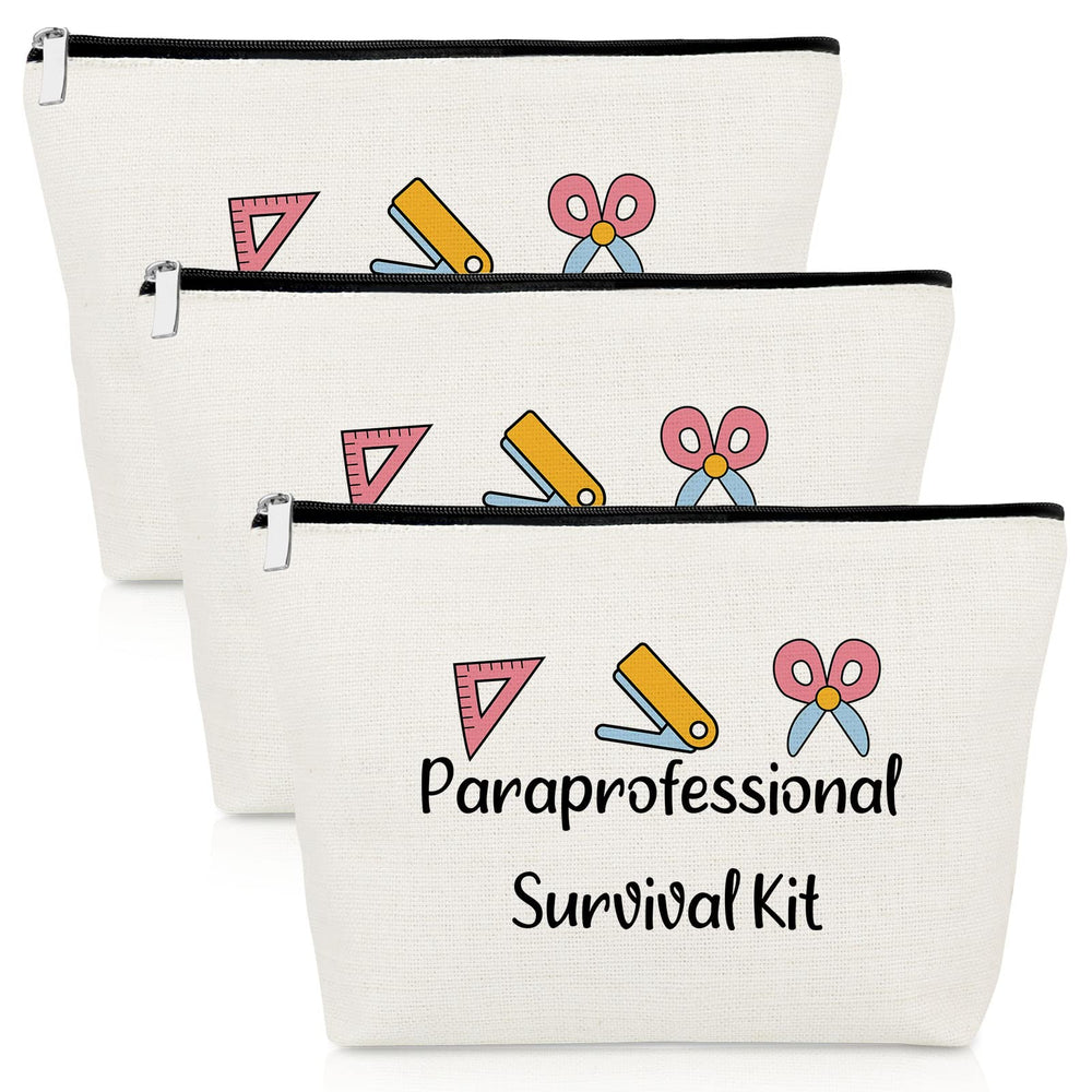Gevody paraprofessional makeup bag 3-pack front view for gifting