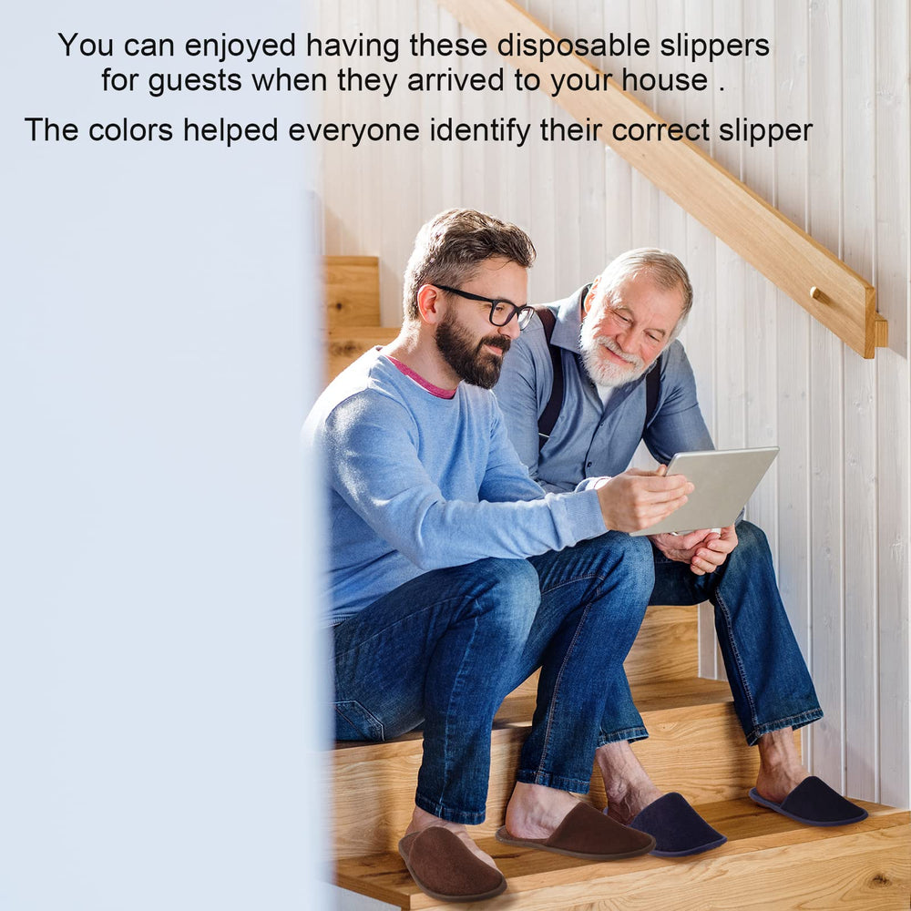 Geyoga bright color guest slippers kit helps guests identify theirs