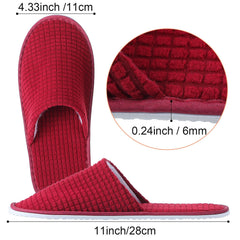 Geyoga non-slip EVA sole slippers provide stable footing during wear.