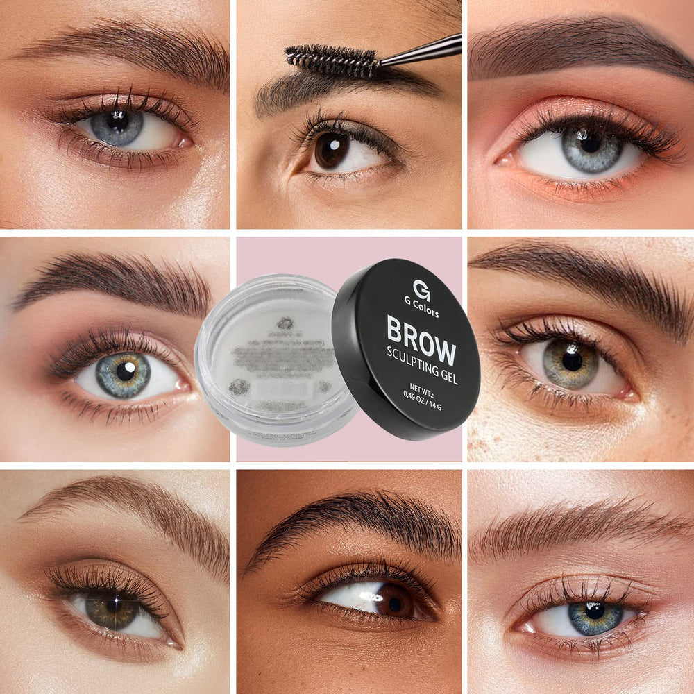 G G Colors brow wax works over powder or pencil for seamless finish.