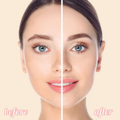 G G Colors clear brow wax swatch for precise, natural-looking hold.