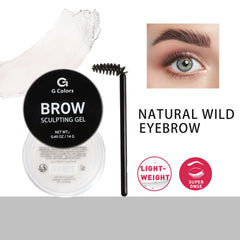 G G Colors angled brush for precise, even brow wax application.