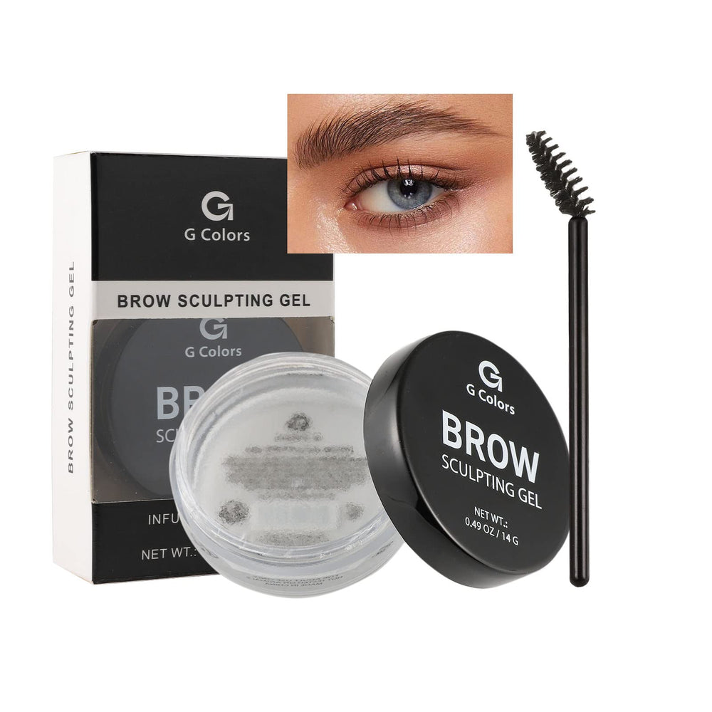 G G Colors Eyebrow Wax Kit with brush for shaping and fluffy brows.