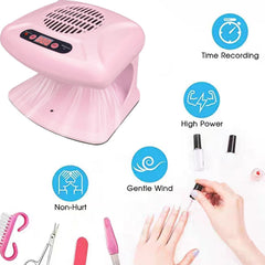 GGAIFbp Nail Dryer 300W interior space supports comfortable multi-digit placement.