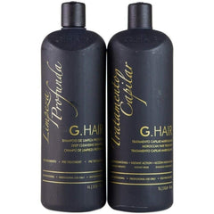 G.HAIR Keratin treatment step-2 bottle highlights smoothing action and radiant results
