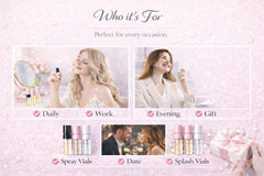 GHBB compact perfume set fits neatly in purses.