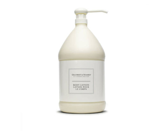 Gilchrist & Soames London Body Lotion bottle pour for smooth, hydrating skin
