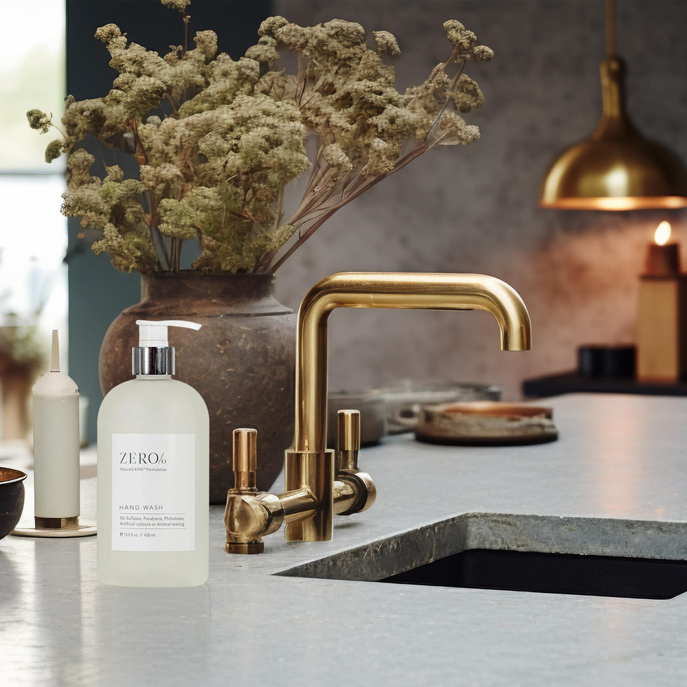 Eco-friendly packaging for Gilchrist & Soames Zero% hand wash