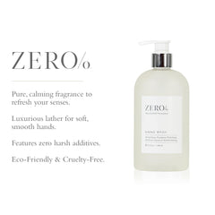 Close up of creamy lather from Gilchrist & Soames Zero% hand wash for silky hydrated hands