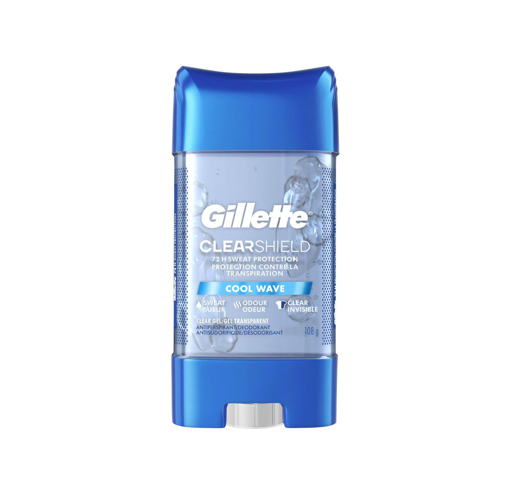 Gillette Clear Dri-Tech Cool Wave deodorant application for smooth glide