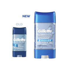 Gillette Clear Dri-Tech Cool Wave packaging close-up