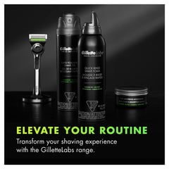 Gift-ready Gillette Labs Quick Rinse Foam with sleek design and easy application