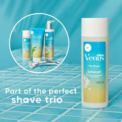 Gillette Venus exfoliate skin before shave to smooth texture