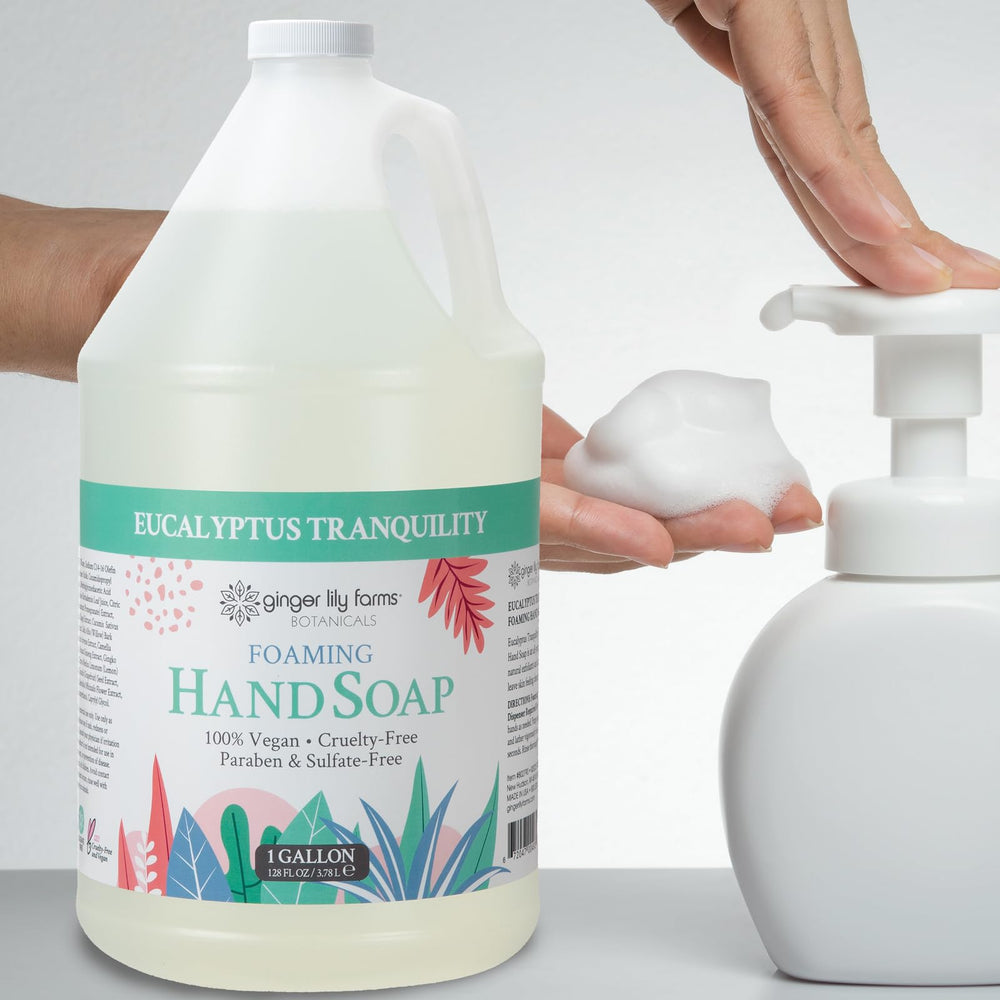 Ginger Lily Farms Botanicals bathroom dispenser use in hotel or spa settings