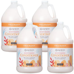 Ginger Lily Farms Coco Mango conditioner bottle front showing lightweight moisture for all hair types