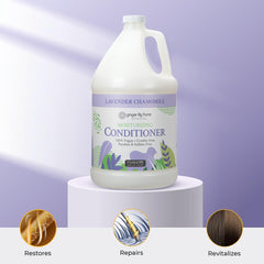 Ginger Lily Farms Botanicals conditioner application demonstrates smooth detangling and even distribution.