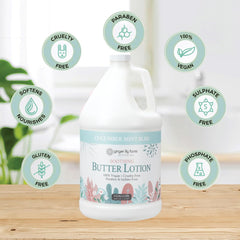 Gallon refill bottle of Ginger Lily Farms Botanicals lotion for spa use