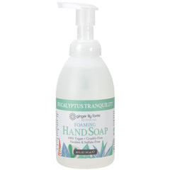Ginger Lily Farms Botanicals eucalyptus tranquility scent bottle highlighting refreshing aroma