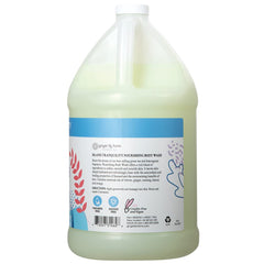 Ginger Lily Farms Nourishing Body Wash foam demonstrates rich, gentle cleansing.