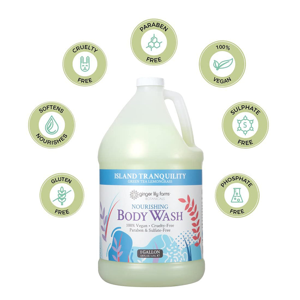 Ginger Lily Farms Botanicals ingredients list showcasing vegan, toxin-free formula.