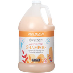 Shampoo bottle label showing vegan and cruelty-free certification