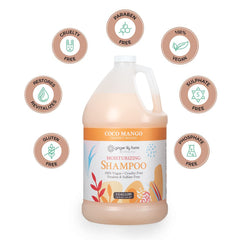 Creamy lather forming as shampoo is massaged into hair