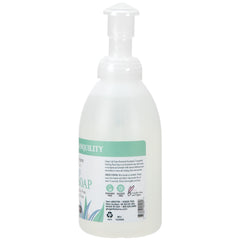 Ginger Lily Farms Botanicals soft foam lather on clean hands after washing
