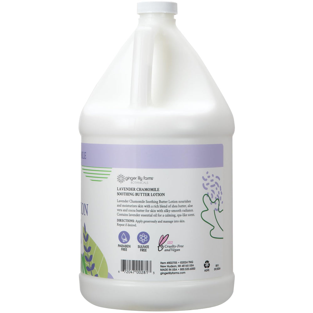 Ginger Lily Farms Botanicals soothing butter lotion texture closeup highlights lightweight, non-greasy absorption