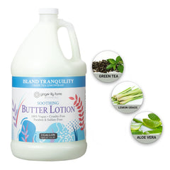 Ginger Lily Farms hand massage application demonstrating smooth, luxurious glide.