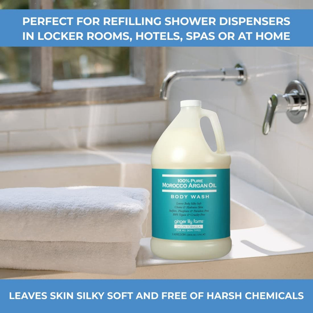 Ginger Lily Farms Locker room dispenser use with gallon refill option