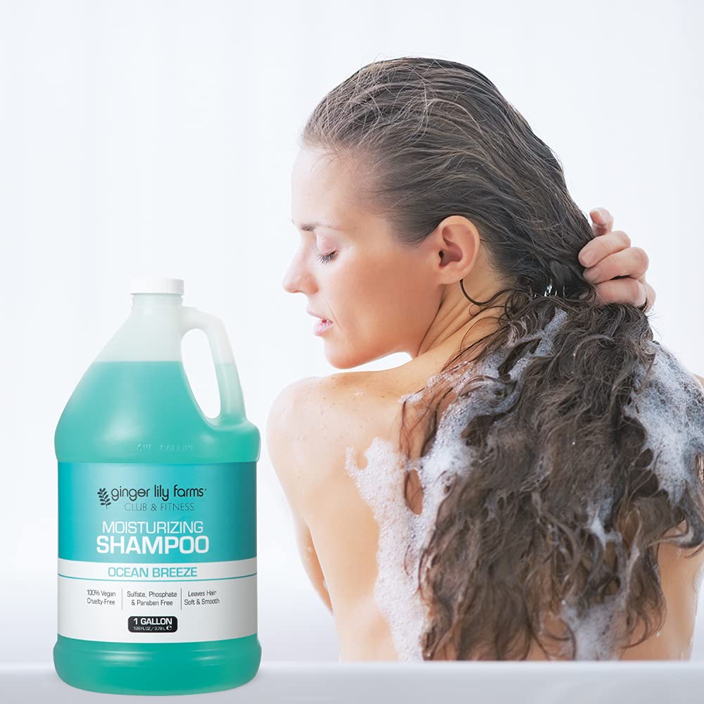 Ginger Lily Farms shampoo with natural botanicals provides nourishing feel.
