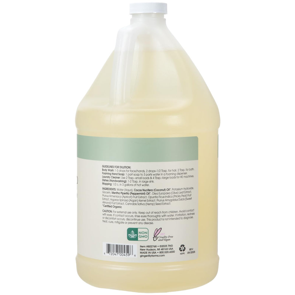 1-gallon refill jug ideal for DIY cleaners and dispenser refills.