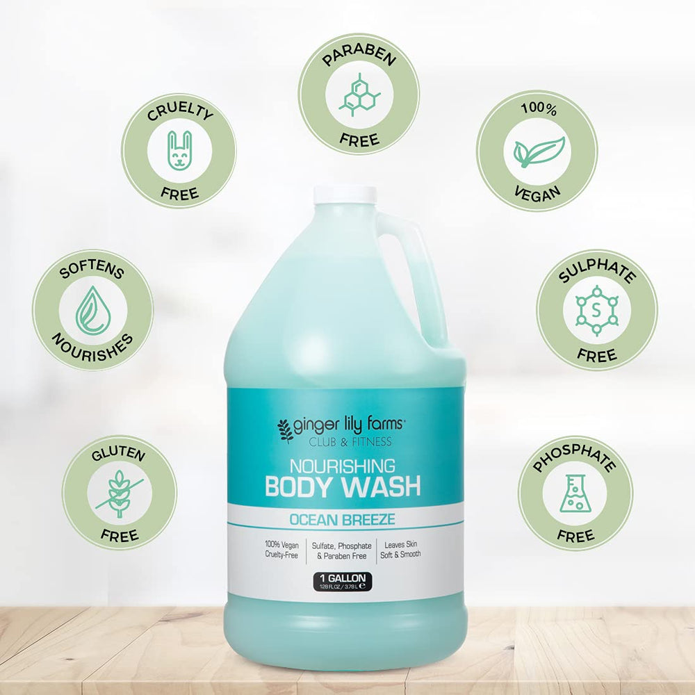 Vegan and cruelty-free formula highlights Ocean Breeze scent.