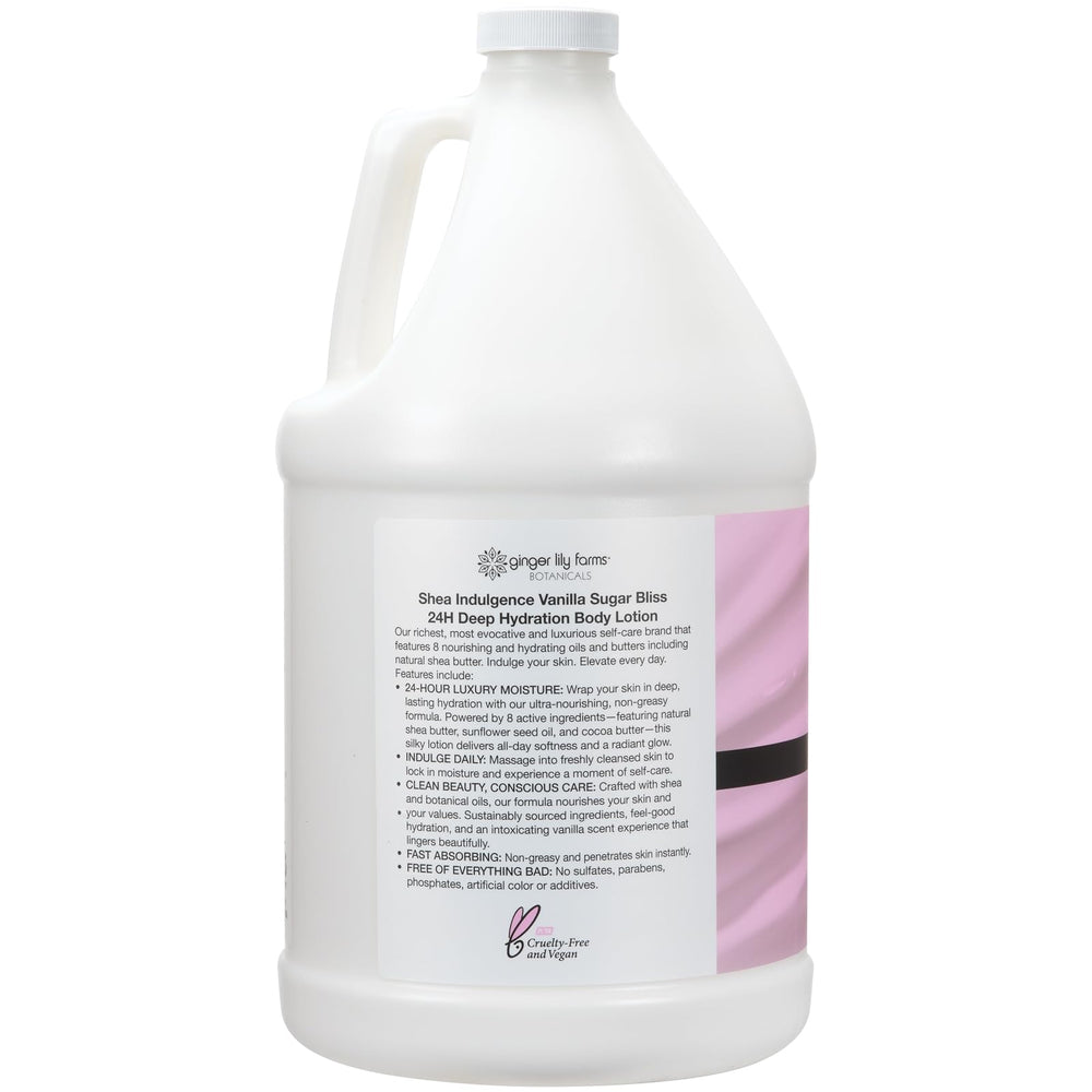 Ginger Lily Farms lotion pump closeup showing smooth texture for easy application
