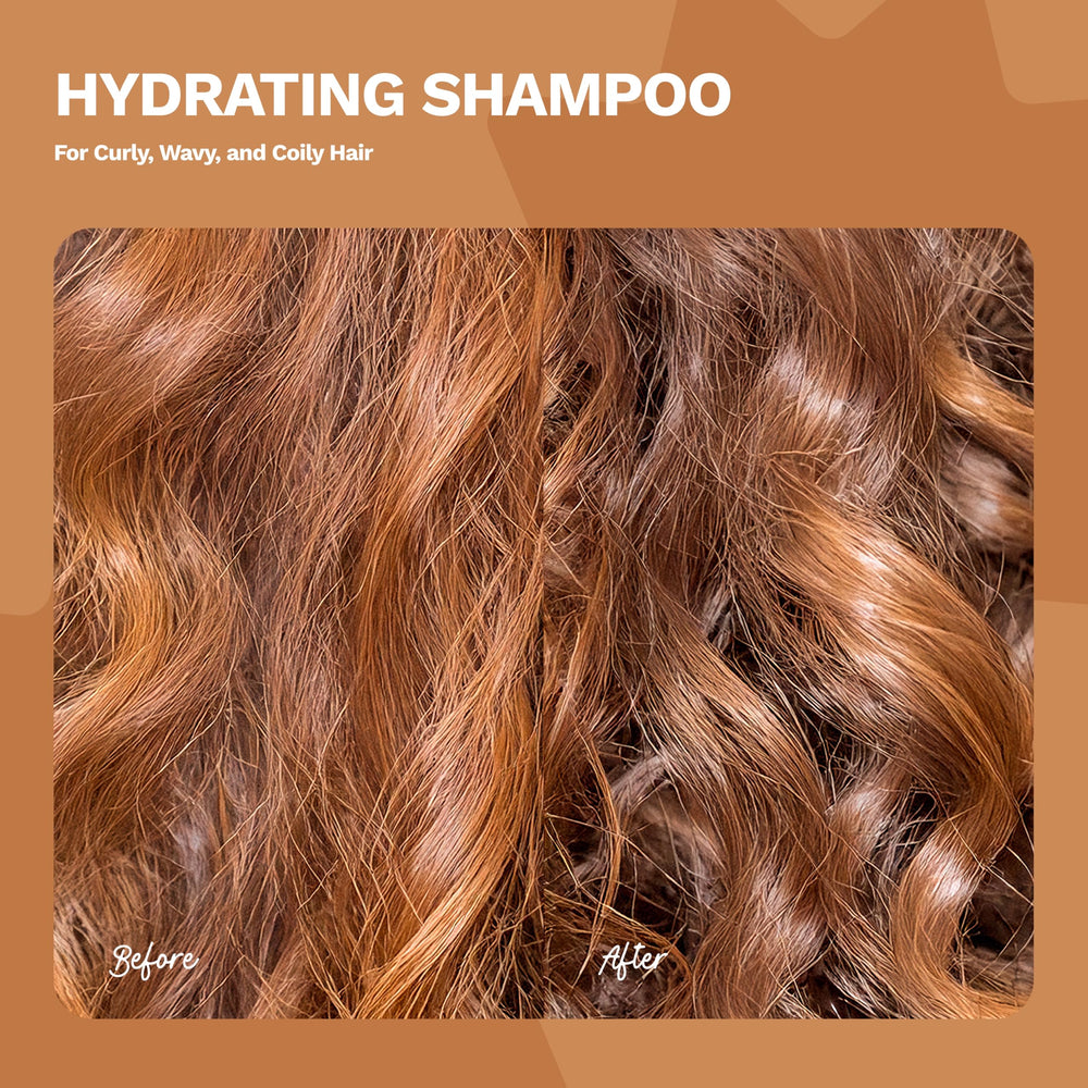 Ginger Milk Hydrating Shampoo frizz control on curls.