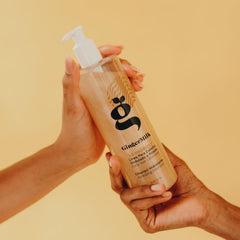 Ginger Milk Hydrating Shampoo scalp hydration scene.